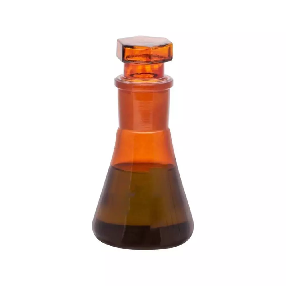 NSAW Erlenmeyer Flasks With Socket 100 ml Interchangeable Stopper Amber (Pack of 10)