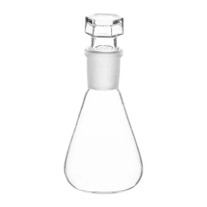 ABGIL Borosilicate Glass Conical Flask Narrow Mouth with Socket 2000 ml Capacity, Socket Size B-24(24/29), ABG2416