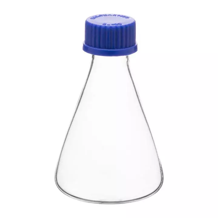 ABGIL Borosilicate Glass Conical Flask Narrow Mouth with Screw Cap 100 ml Capacity, ABG2420