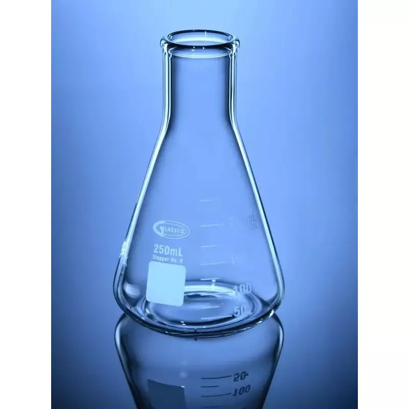 Glassco Graduated Erlenmeyer Narrow Mouth Flask Clear (Capacity: 25 - 6000 ml)