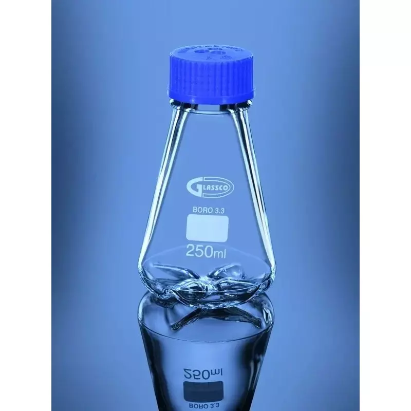 Glassco 2000ml Culture Baffled Flask with Membrane Cap 075.212.07