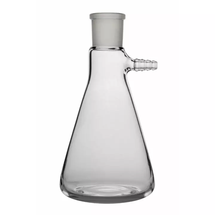 ABGIL Borosilicate Glass Filtration Flask Heavy Wall, Bolt Neck with Tubulation & Socket 250 ml Capacity, Socket Size B-24(24/29), ABG2430