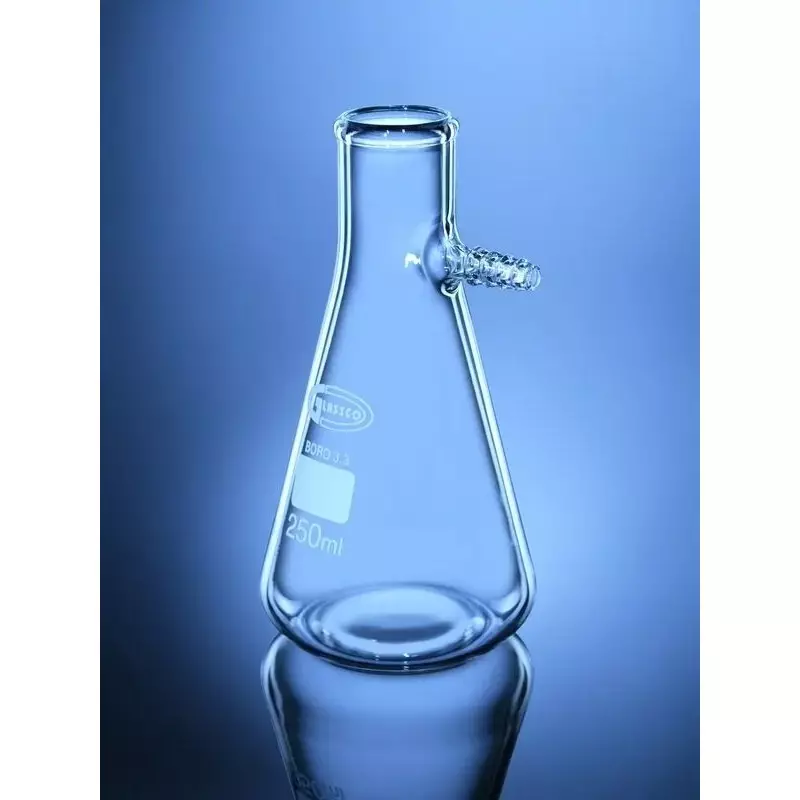 Glassco 250 ml Filter Flask With Glass Connector 074.202.02 (Pack of 2)