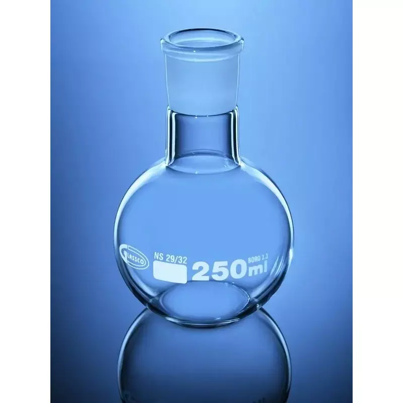 Glassco Flat Bottom Boiling Flask With Ground Joint Socket Size 24/40 (Capacity: 50 - 2000 ml)