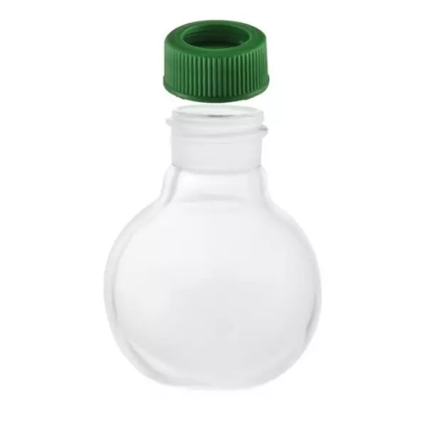 ABGIL Flat Bottom Boiling Flask Borosilicate Glass With Screw Cap 100 ml Capacity, ABG1797