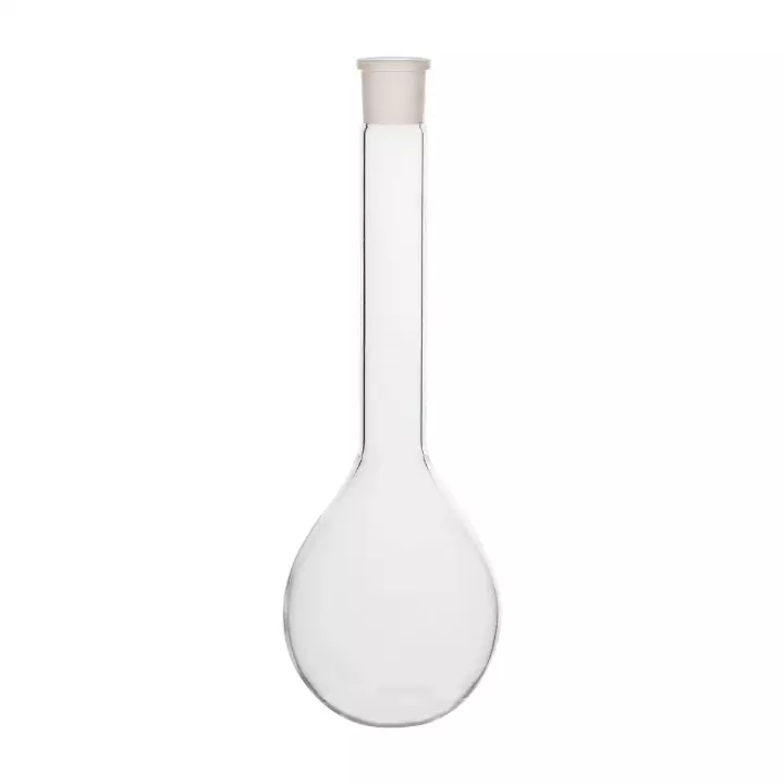 ABGIL Borosilicate Glass Kjeldahl Flask Long Neck with Interchangeable Joint, 50 ml Capacity, Socket Size B-24(24/29), ABG2371