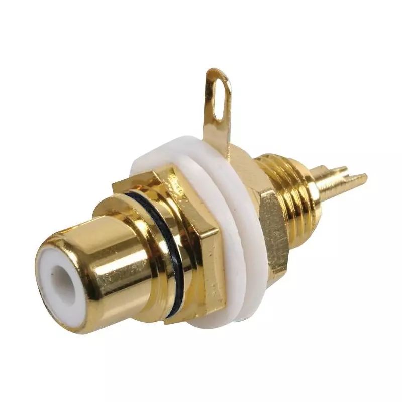 MULTICOMP PRO Black Chassis Mount Gold Plated Phono (Rca) Female Jack, JR0581 BLACK (Pack of 500)