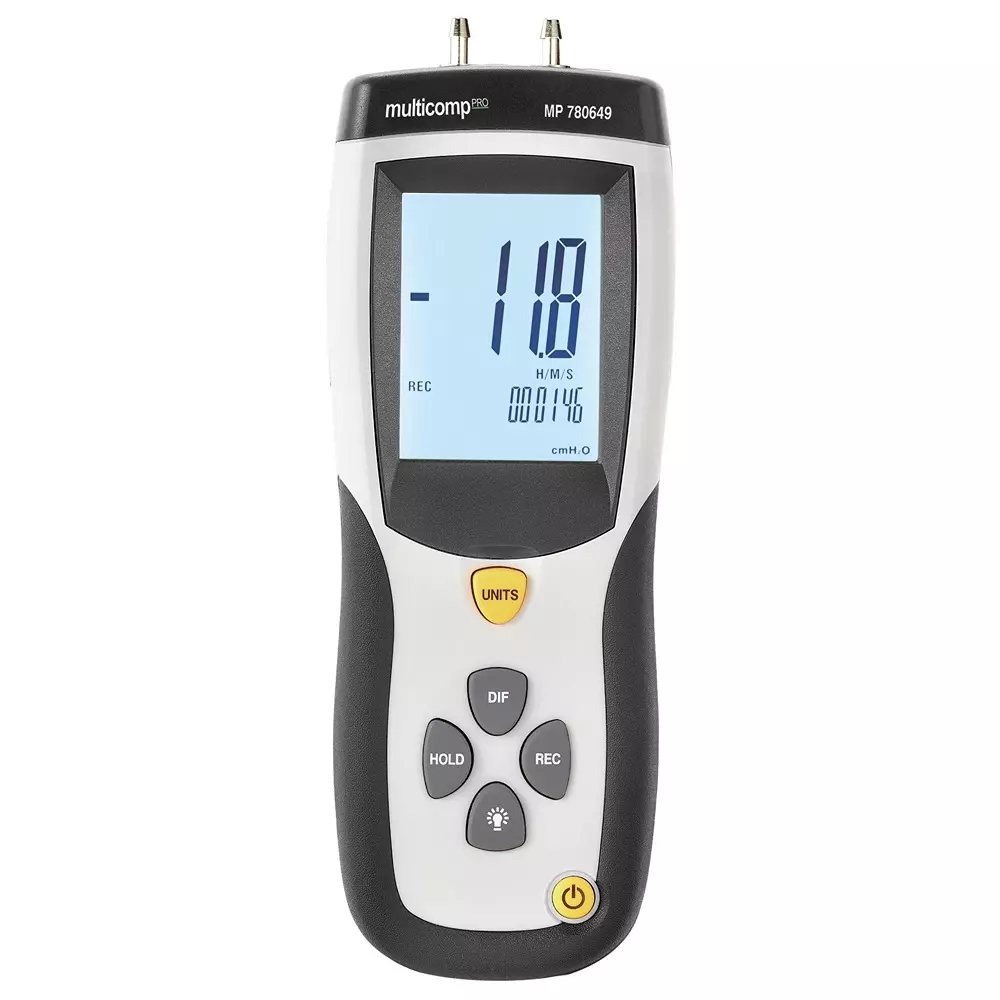 MULTICOMP PRO Pressure Manometer 0.003 Accuracy % 500 ms Response Time 0 psi to 5 Measuring Range, MP780649