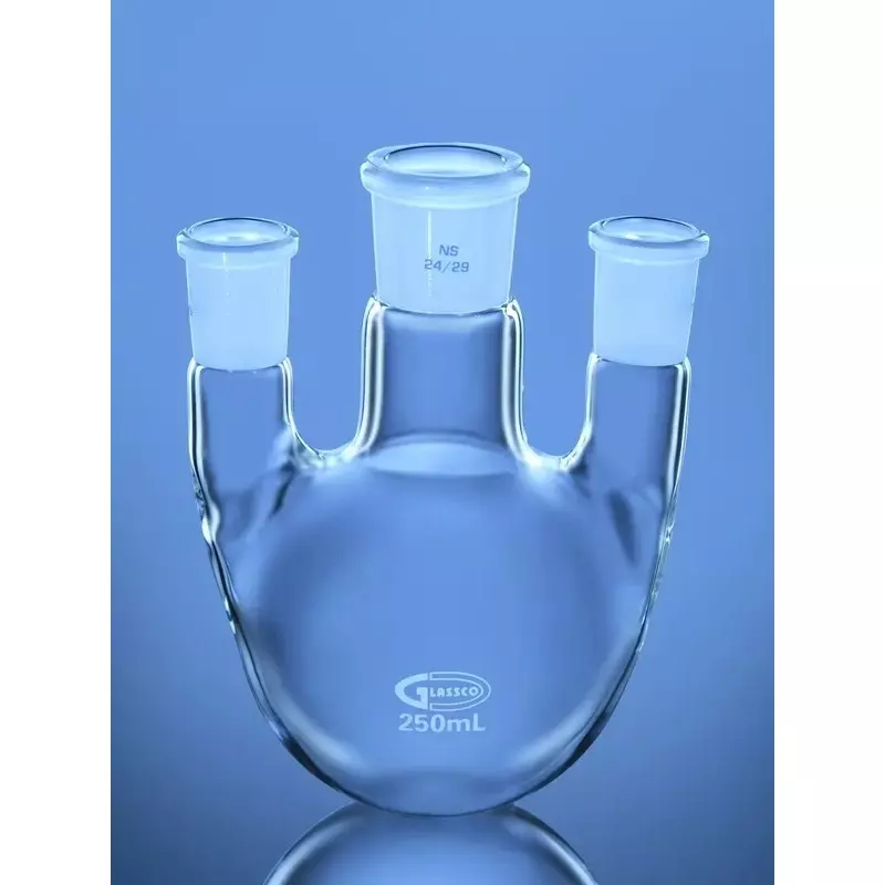 Glassco 100 ml Round Bottom Flask With 3 Parallel Neck 061.202.00C