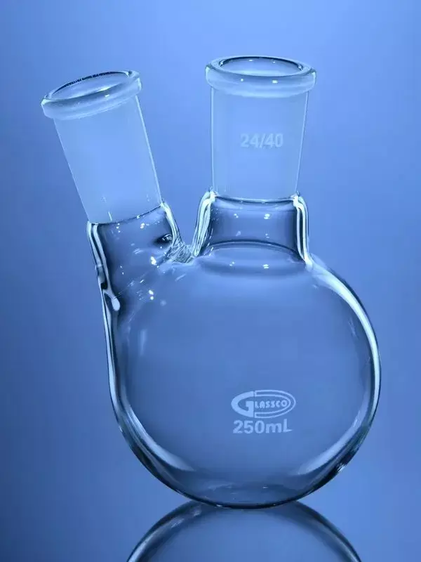 Glassco 250 ml Round Bottom Boiling Flask Single Neck with Joint 057.202.23 (Pack of 10)