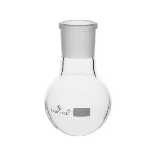 Supertek 500 ml Round Bottom Spare Flask Clear Borosilicate Glass 3.3 for Soxhlet Extraction Apparatus, 15.201.0090-SOX