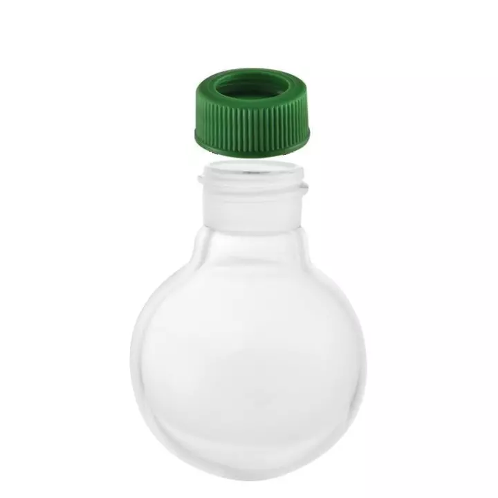 ABGIL Round Bottom Boiling Flask Borosilicate Glass With Screw Cap 100 ml Capacity, ABG1785