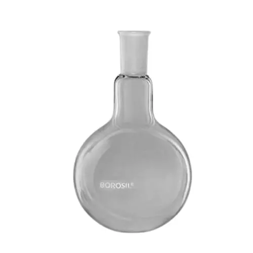 Borosil 3 L Round Bottom Flask Narrow Mouth Short Neck With Interchangeable Joint 55/44 and 265 mm Height, 4380E31