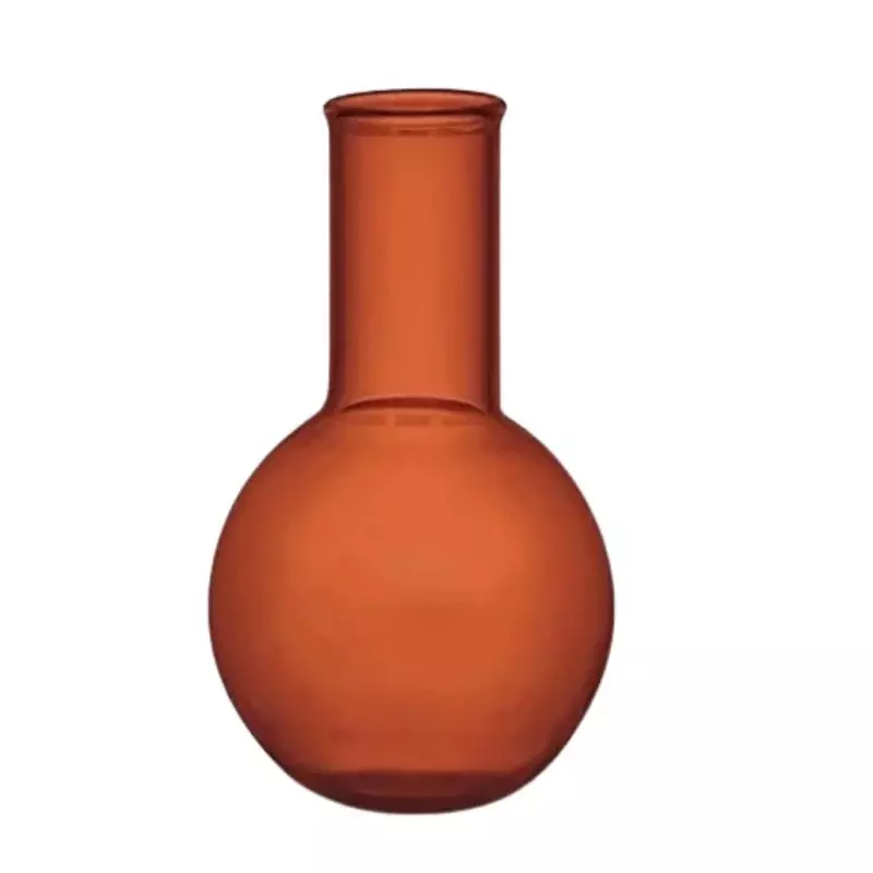 ABGIL Round Bottom Boiling Flask Borosilicate Glass Amber With Rim 20000 ml Capacity, ABG1694