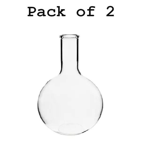 NSAW 3 L Round Bottom Boiling Flask With Beaded Rim, Single Neck, 121/9 (Pack of 2)