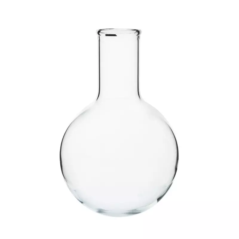 ABGIL Round Bottom Boiling Flask Borosilicate Glass With Rim 100 ml Capacity, ABG1661