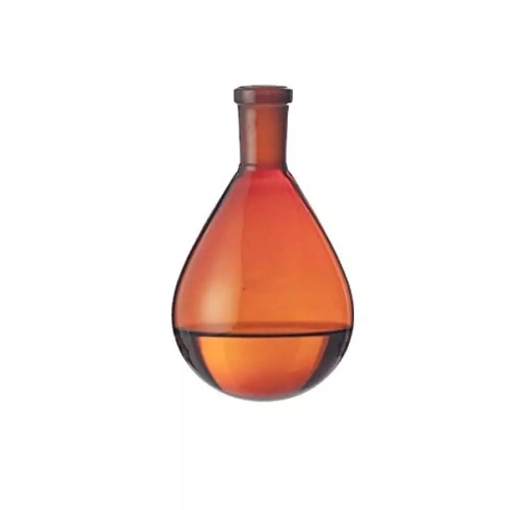 ABGIL Borosilicate Glass Buchi Rotavapor Evaporating Flask Amber Color with Interchangeable Joint, 100 ml Flask Capacity, Socket B-24(24/29), ABG2548