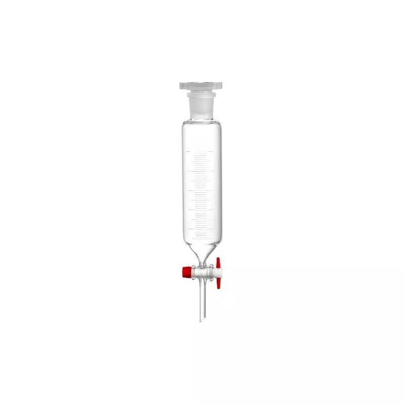 ABGIL Borosilicate Glass Graduated (Scale) Dropping Funnel Cylindrical with PTFE Stopcock, 5000 ml Capacity, ABG2894
