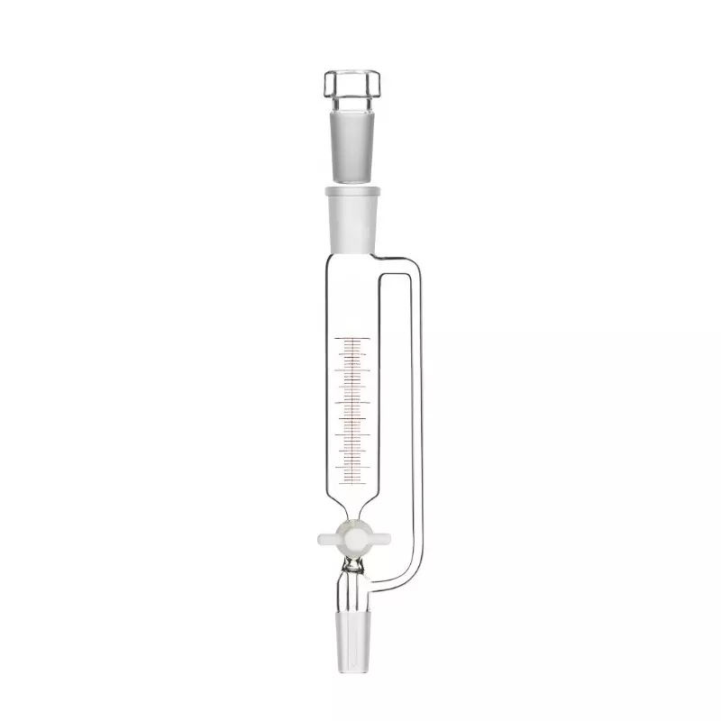 ABGIL Borosilicate Glass Graduated (Scale) Pressure Equalizing Funnel, Cylindrical with PTFE Stopcock, 2000 ml Capacity, Socket Size B-34(34/35), Cone Size B-24(24/29), ABG3099