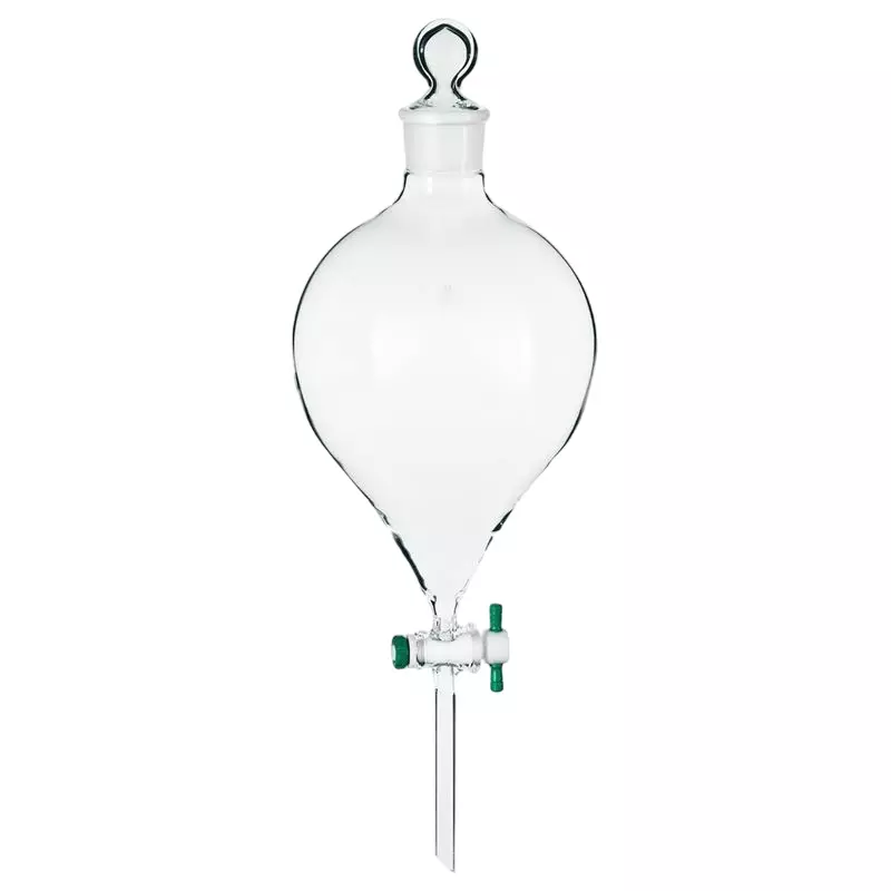 ABGIL Separating Funnel Globe Shape With Interchangeable Stopper & PTFE 
Stopcock Plug Type 10 L Transparent Borosilicate Glass, FS-T-389-09