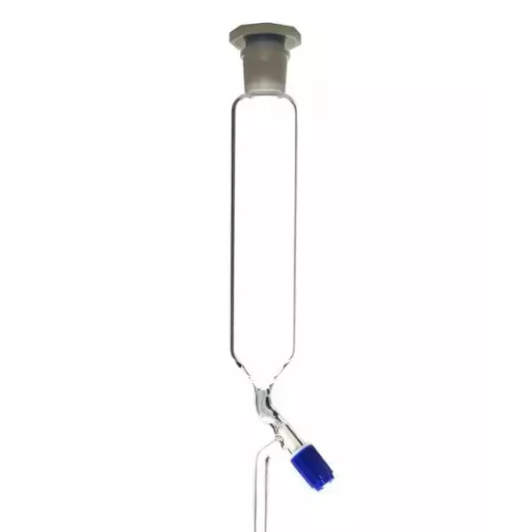 ABGIL Dropping Funnel Cylindrical Type With Teflon Rotaflow & Interchangeable Stopper 250 ml Transparent, FDC-T-395-04