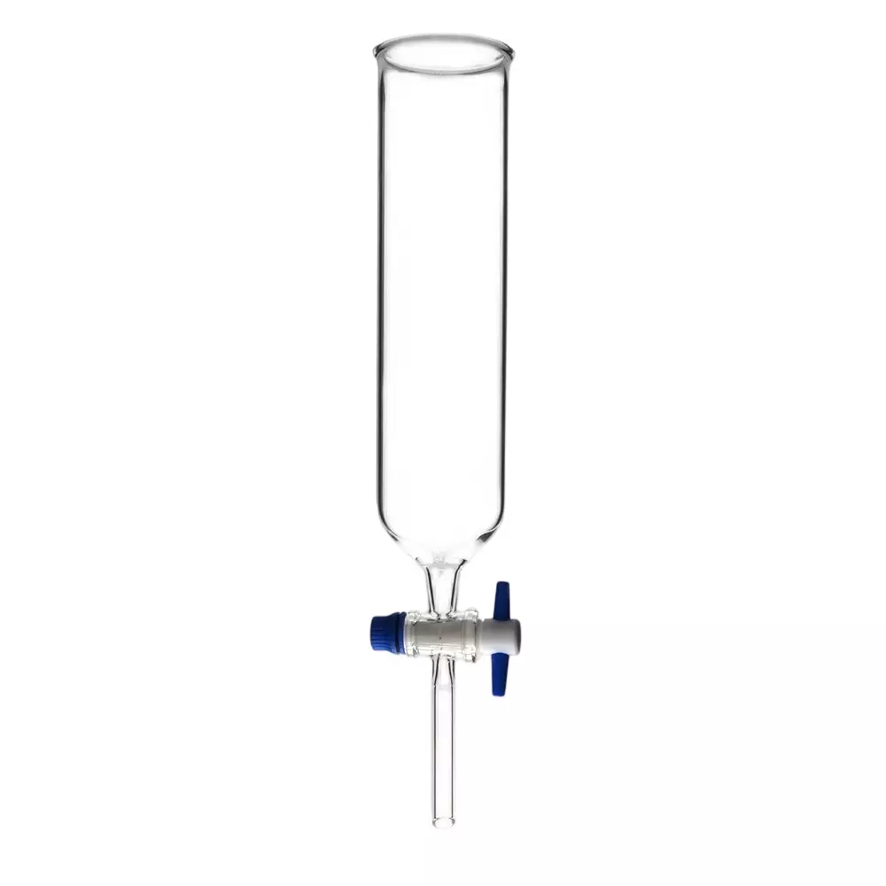 ABGIL Borosilicate Glass Open Top Dropping Funnel Cylindrical with PTFE Stopcock, 2000 ml Capacity, ABG3008