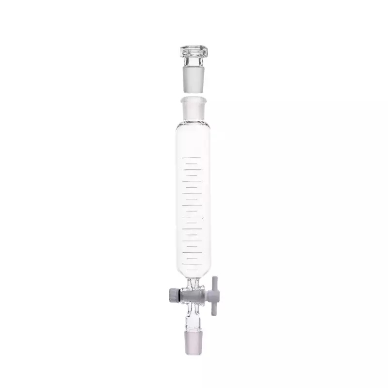 ABGIL Borosilicate Glass Graduated (Scale) Dropping For Viscous Liquid with Joint, PTFE Stopcock (Plug), 2000 ml Capacity, Cone Size B-24(24/29), ABG2921