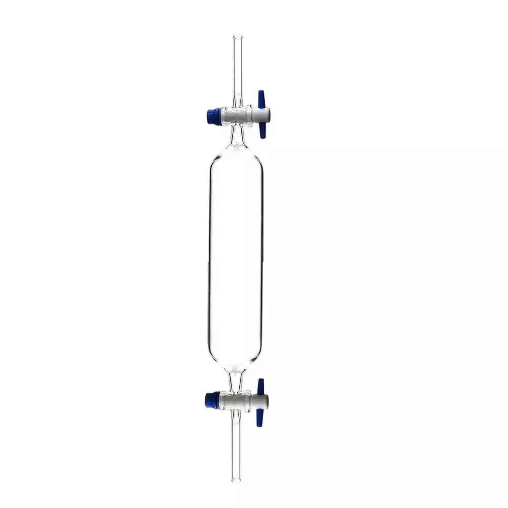 ABGIL Borosilicate Glass Gas Sampling Tubes, Straight Bore Stopcock, 100 ml Capacity, ABG3523