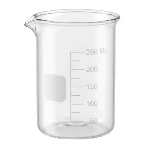 Bysafe 250 ml Beaker Clear Borosilicate Glass 3.3 With Graduation and Spout, OMG06 (Pack of 6)