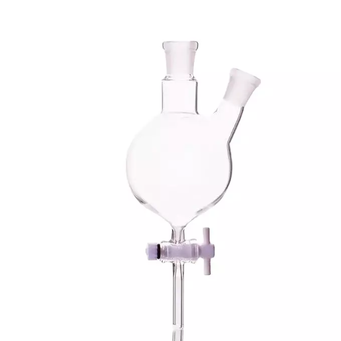 ABGIL Borosilicate Glass Separating Funnel Two Neck Flask Type with PTFE Stopcock & Interchangeable Stopper 20 L, AA1104