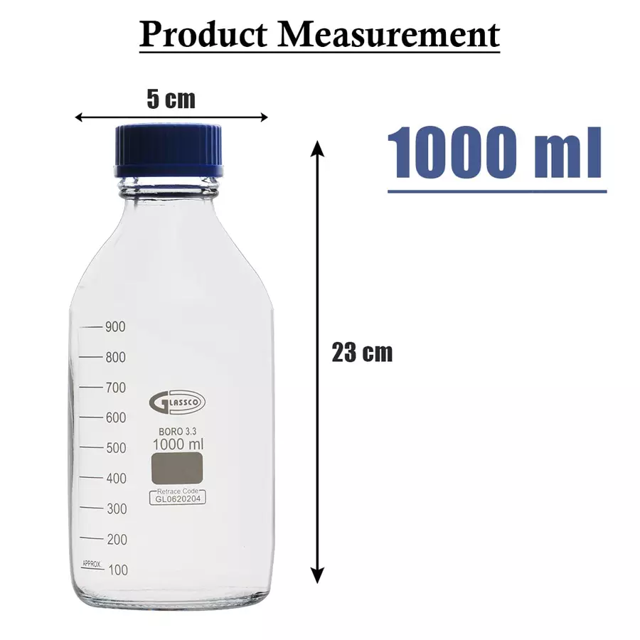 glassco-gc-27420204-chemical-bottle-with-reagent-narrow-clear-mouth-1000-ml-pack-of-10-pcs