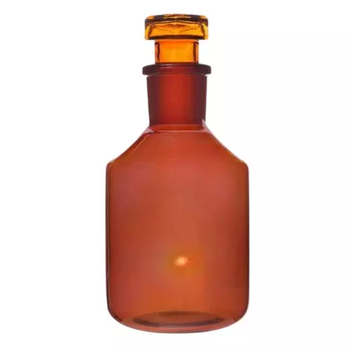 ABGIL Borosilicate Glass Reagent Bottle, Amber Colour Narrow Mouth with Interchangeable Stopper 20000 ml, ABG796