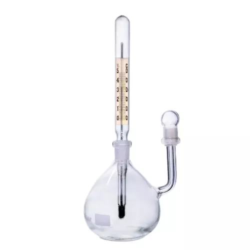 ABGIL Borosilicate Glass Specific Gravity Bottle with Thermometer (Pycnometer) 10 ml, ABG890