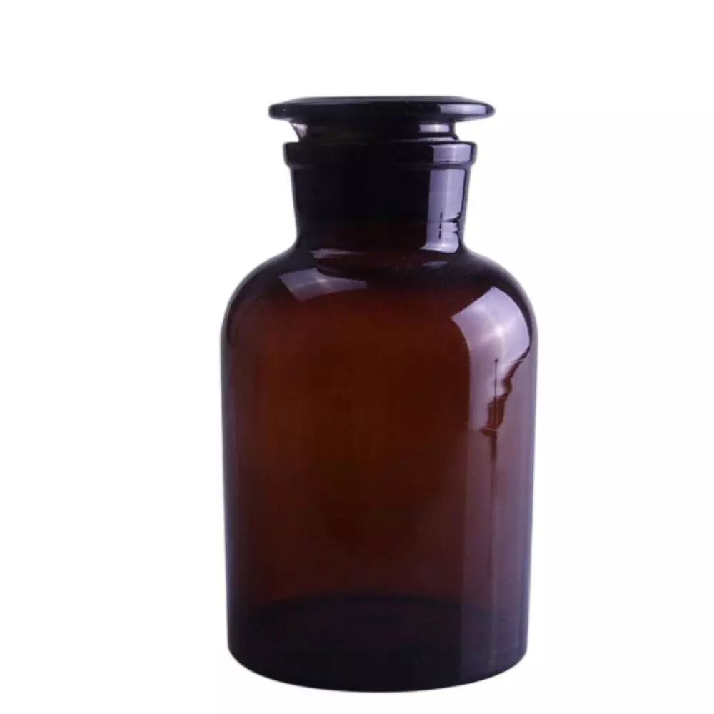 ABGIL Glass Amber Colour Reagent Bottle Wide Mouth 2000 ml, ABG3383
