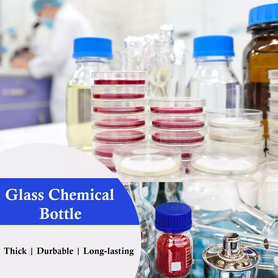 glassco-gc-274202g05pcs-chemical-bottle-with-reagent-narrow-clear-mouth-100-ml-pack-of-5-pcs