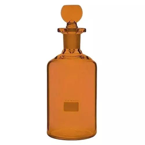 ABGIL Borosilicate Glass BOD Bottle, Amber Colour 300 ml, ABG927