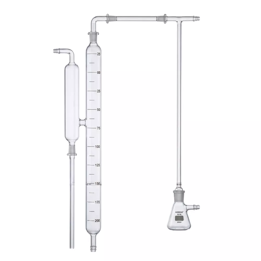 Borosil Carbonate Assembly Made of Transparent Borosilicate Glass for Determination of Carbon Dioxide, 5218001