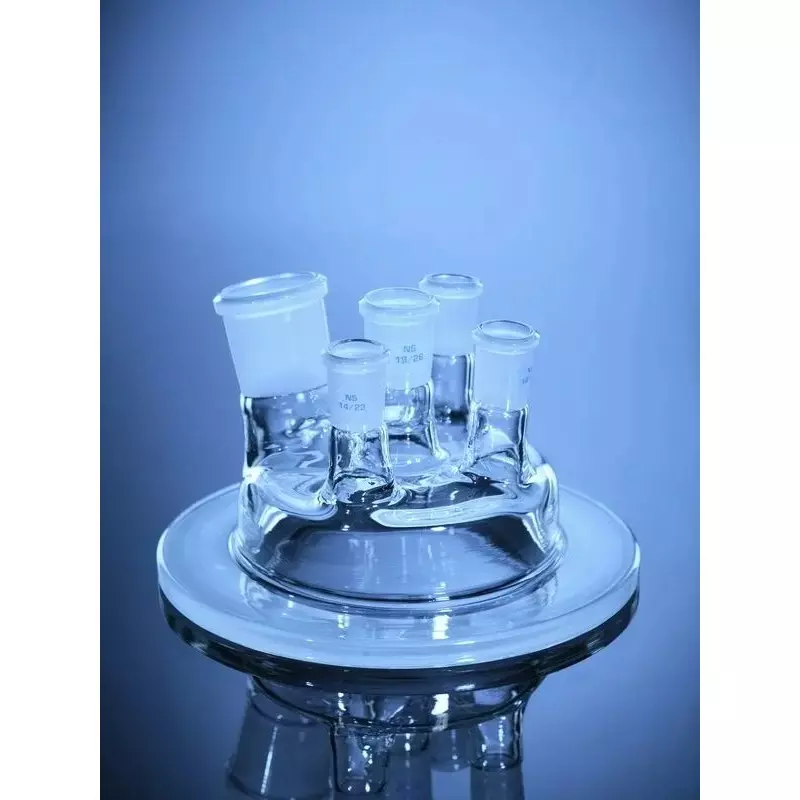 Glassco Boro 3.3 Glass Lids for Flasks Reaction, Flat Flange, Interchangeable Joint 079.202.02