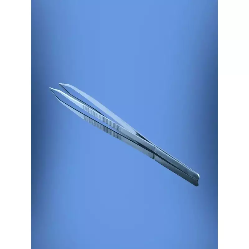 Glassco Stainless Steel Forceps With Curved Fine Points Pack of 10 (Size: 100 - 300 mm)