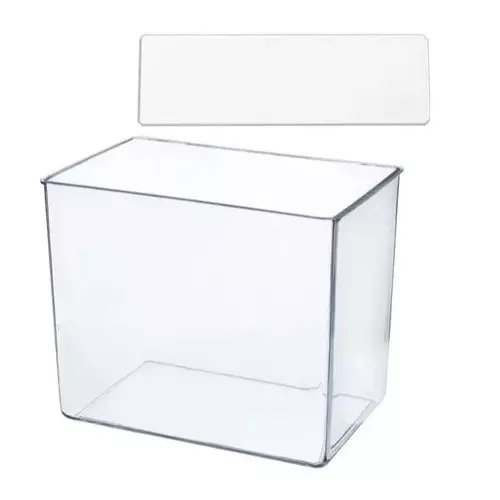 ABGIL Glass Specimen Jar Rectangular with Glass Cover Lid Size 26 X 17 X 9 cm, ABG3297