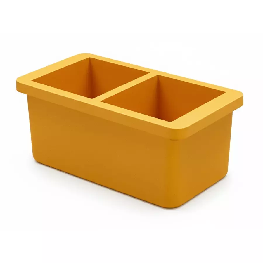 ENKAY Double Gan Cube Mould Square 100 mm Size Yellow Plastic for Industrial Use