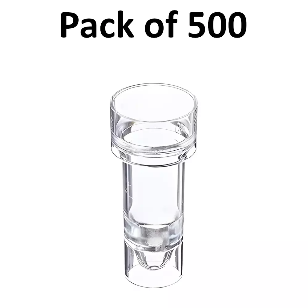 Bysafe 2 ml Sample Cups Clear for Hitachi / ERBA EM 200 Chemistry Analyzers, NK-G9YY-UGVH (Pack of 500)