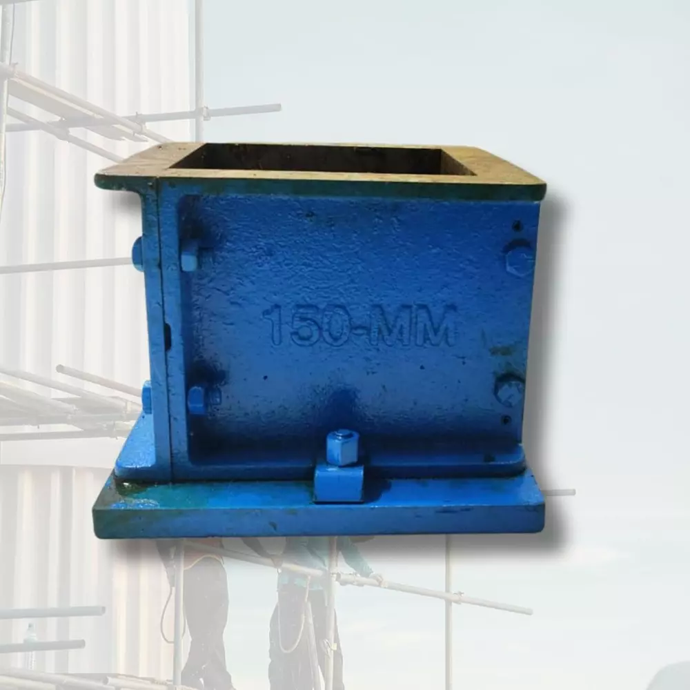 efficacy-15-cm-cube-mold-isi-certified-blue-color-metal-body-for-concrete-cube-construction-process