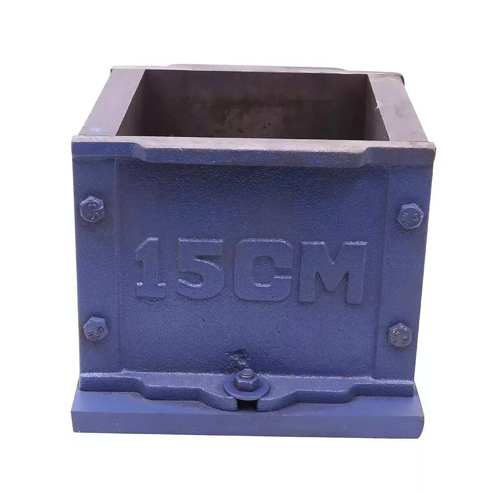 efficacy-15-cm-cube-mold-navy-blue-color-cast-iron-body-for-concrete-cube-construction-process