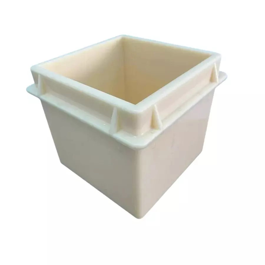 ENKAY Cube Mould Square 150 mm Size Ivory Plastic for Industrial Use