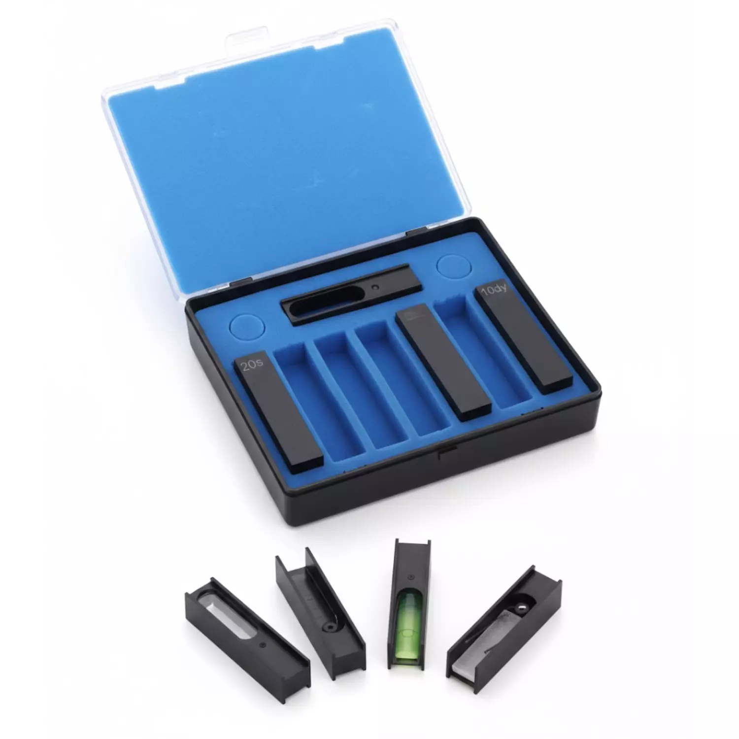 acutek-8-pcs-spectrophotometer-validation-filter-set-black-color-for-testing-photometric-wavelength-accuracy-cals-8