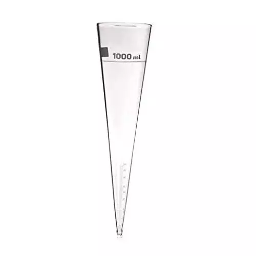 ABGIL Borosilicate Glass Imhoff Sedimentation Cone 1000 ml Capacity, ABG1329