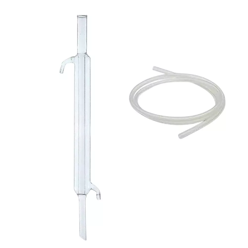 ABGIL Borosilicate Glass Liebig Condenser with Rubber Tube For Inlet & Outlet Tube Length 100 cm Condenser Length 1000 mm, ABG3731