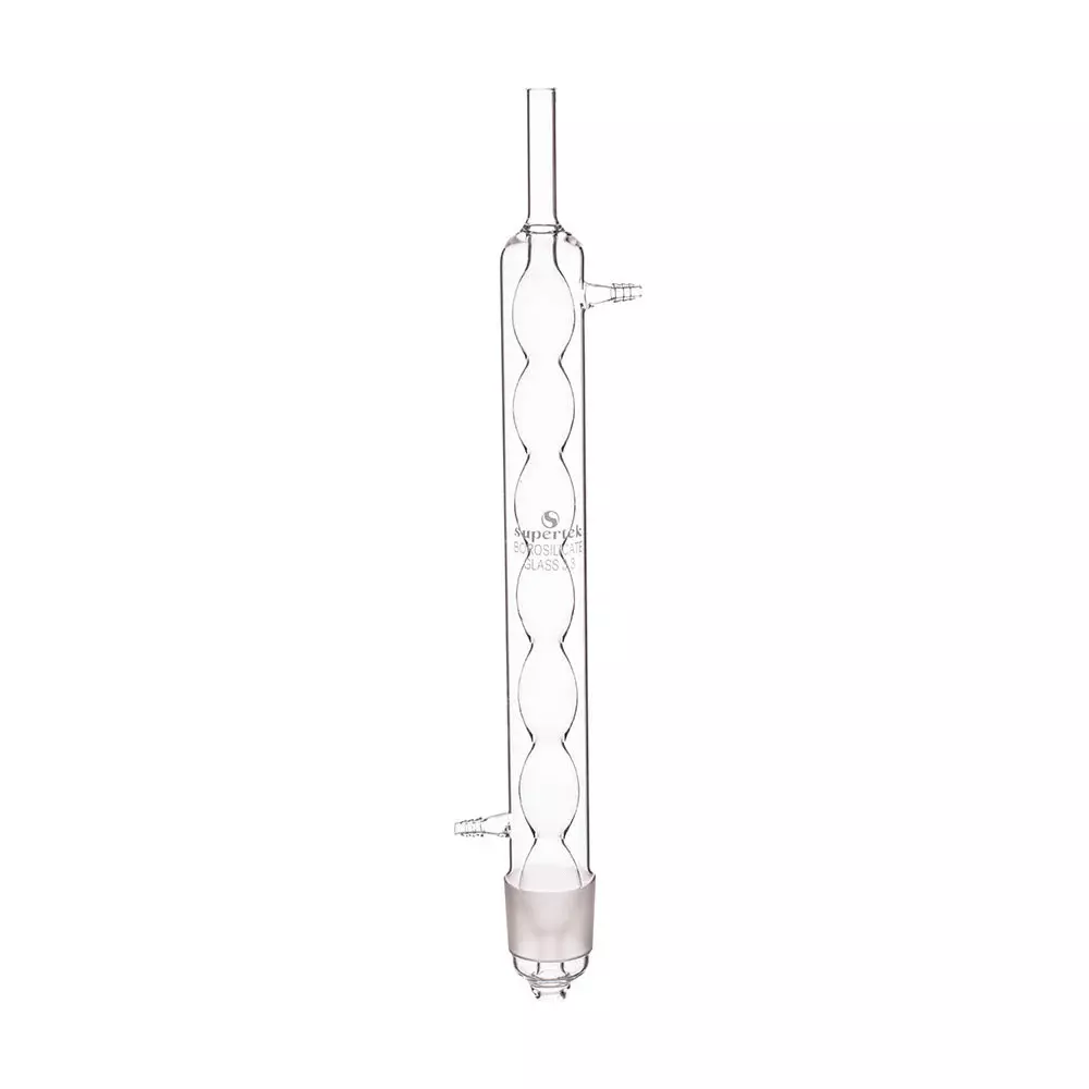 Supertek 100 ml Spare Allihn Condenser Clear Borosilicate Glass 3.3 for Soxhlet Extraction Apparatus, 16.301.0005-SOX