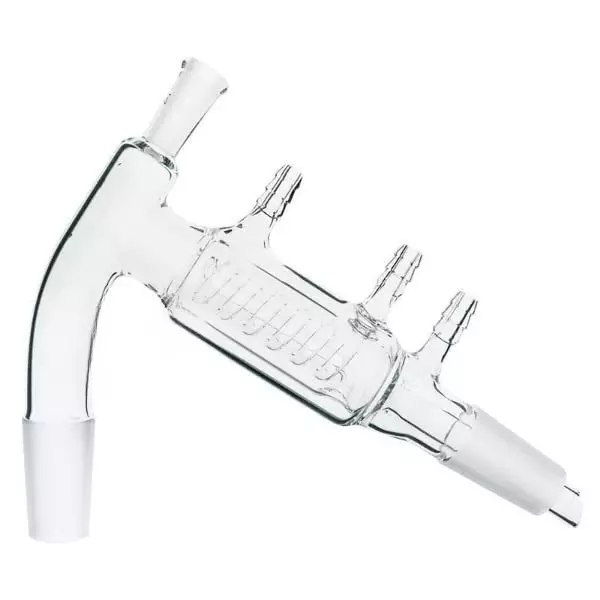 ABGIL Borosilicate Glass Distilling Heads, Short Path (Improved), Thermometer Joint B-14(14/23), Cone Size B-29(29/32), Condenser Length 100 mm, ABG1424